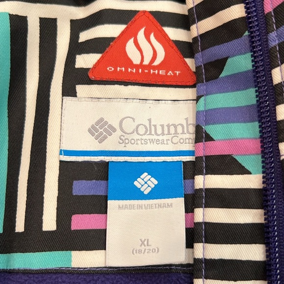 Multicolored youth/women’s ski Columbia ski winter jacket - Picture 2 of 3